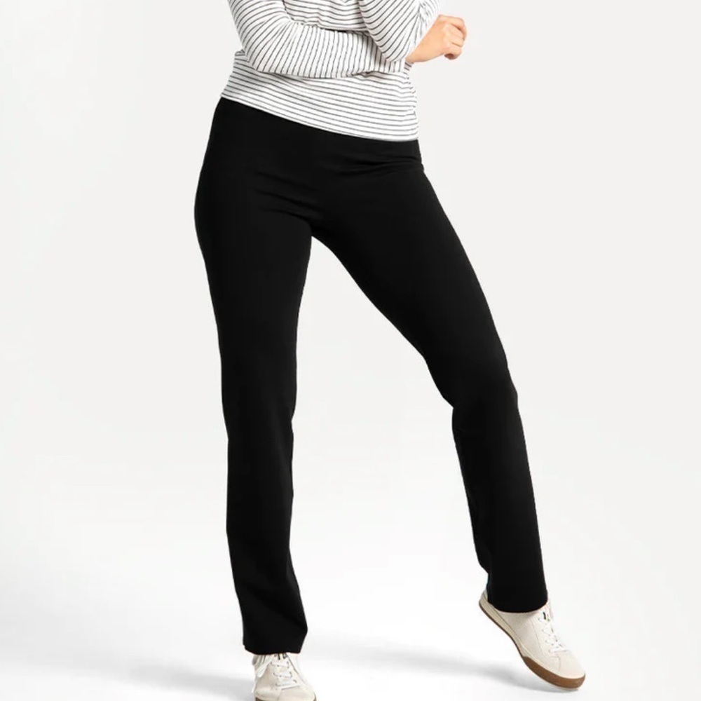 BETABRAND Straight Leg Classic Dress Pant Yoga Pants Black MP